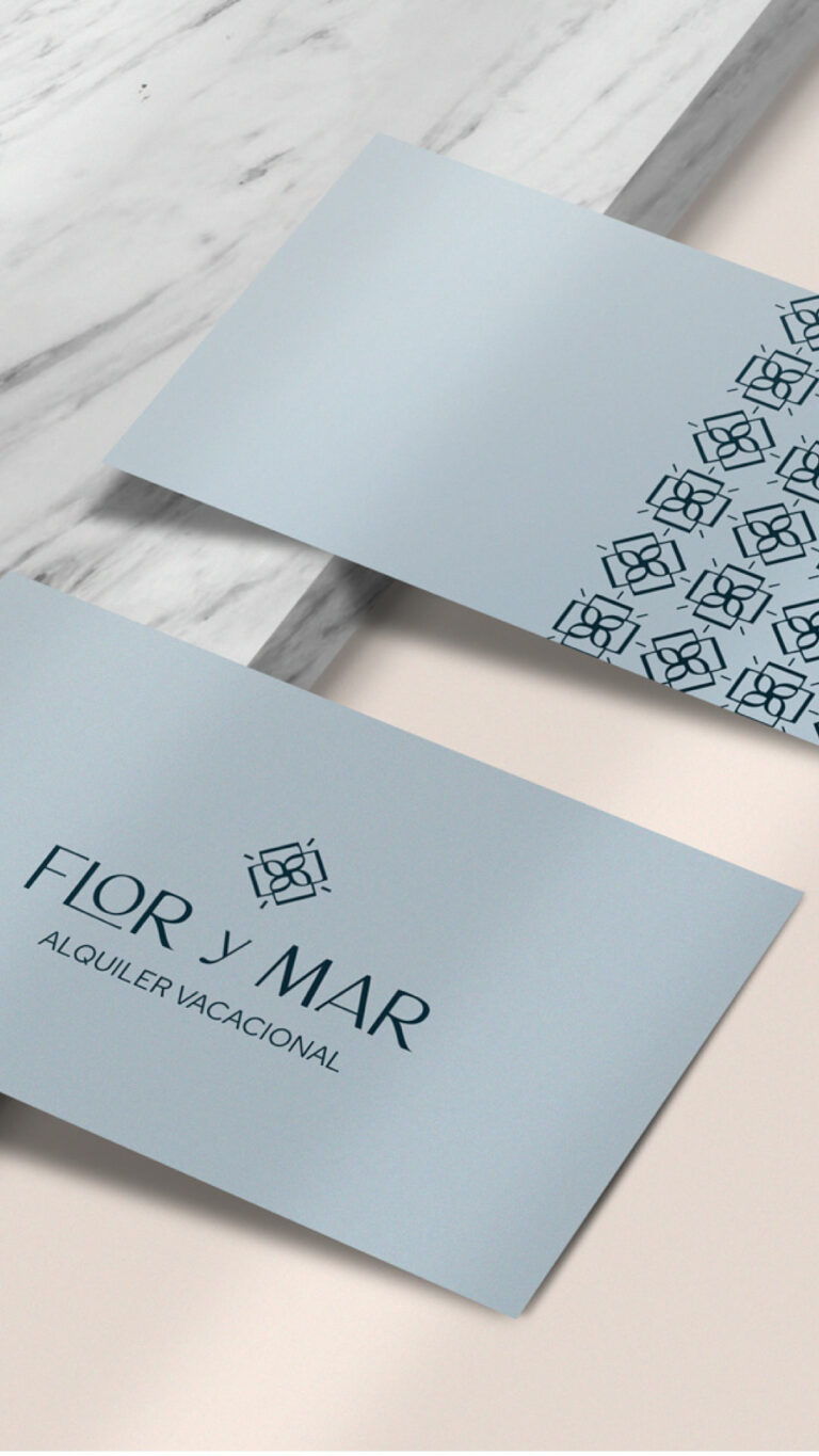 Tarjetas Flor Y Mar