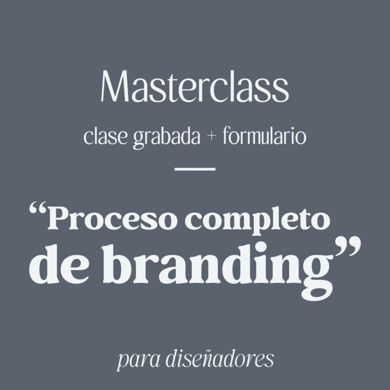 Masterclass Proceso Completo Branding Logo Clase Grabada Diseñadores Blema Estudio